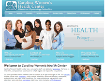 Tablet Screenshot of carolinawomenshealthcenter.com